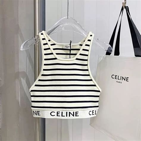 celine crop top long sleeve|cheap celine tops.